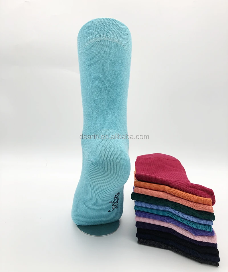 
DYLND19075 Bamboo fiber Diabetic Crew Socks with Non-Binding Top,Seamless Toe and use for all seasons 