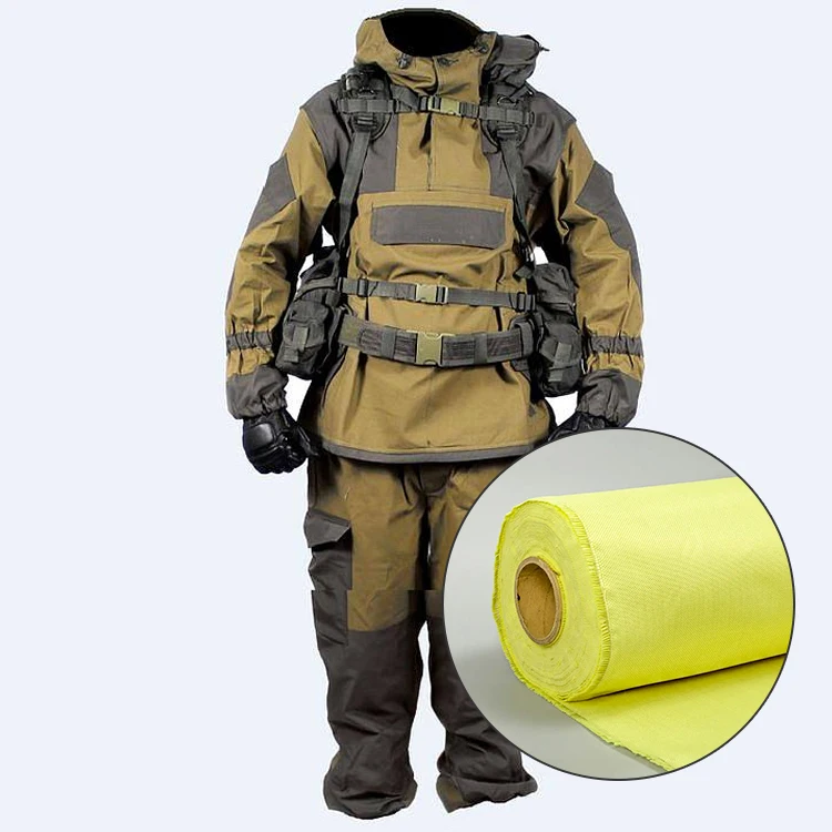 1500D 220gsm High Strength Stab Proof Woven Aramid Fabric Wholesale Fire Resistant Para Aramid Fabric Price Factory Customizable