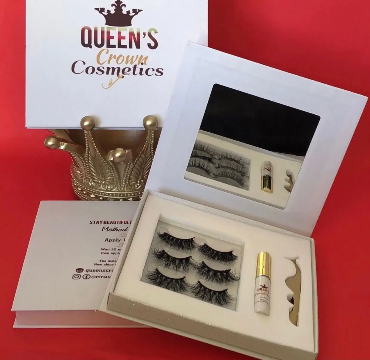 
Light weight Fluffy 100% Real Siberian With Custom Logo Eyelash Packaging Box 3D Mink Lashes creative magnetic lashbox packaging 
