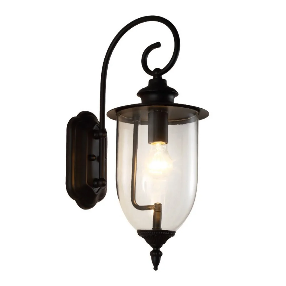 Modern minimalist and fashionable design, garden metal fence wall lamp, outdoor residential lighting lantern