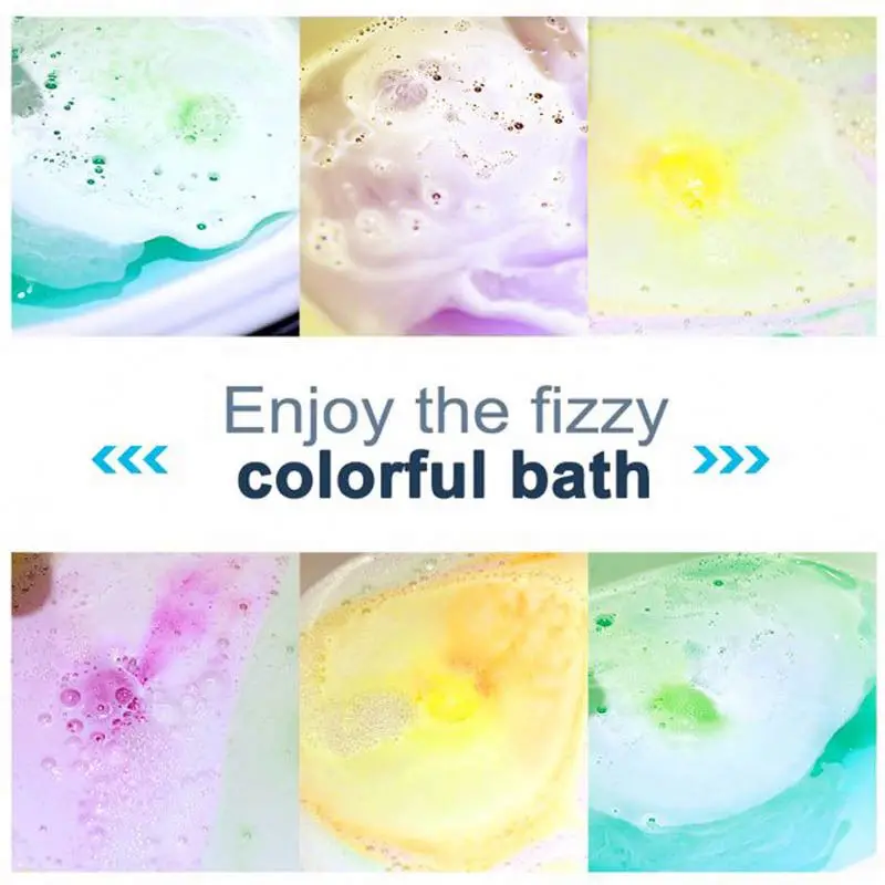 Net Red home color mix clean explosive bath salt ball Essential oil nourishing bath Moisturizing bubble bomb bubble bath ball