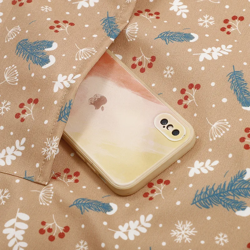 Wholesale Restaurant Print Polyester Waiter Salon Apron Cute Christmas Apron