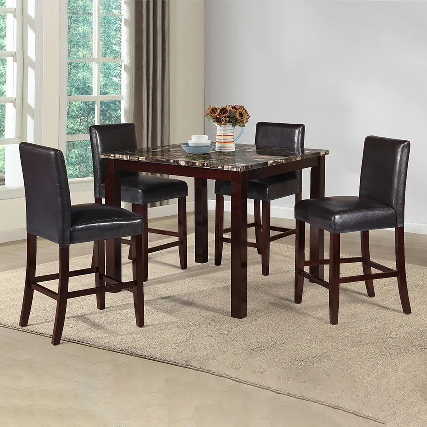 New Design  black high stool dining room chairs set