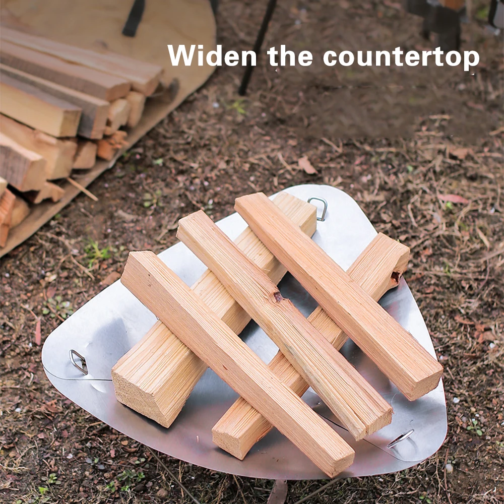 Wildrex Outdoor incineration stove, portable wood stove, camping stainless steel campfire stove, detachable incinerator stand