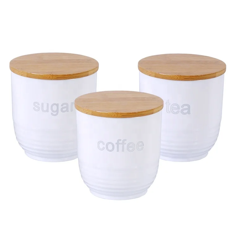 
High Quality 1000ml Plastic Storage Jars Kitchen Coffee Sugar Tea Canister 