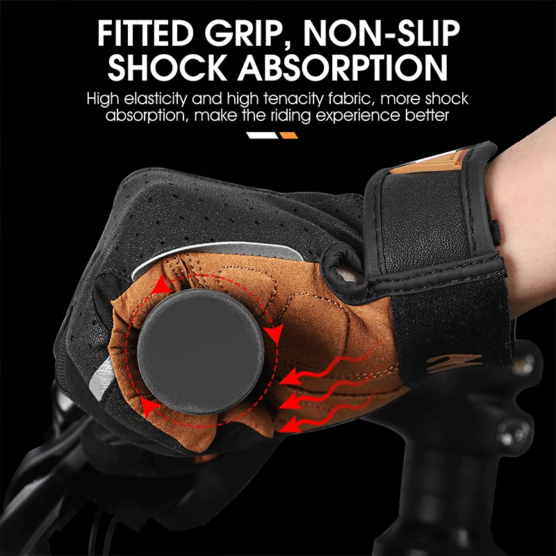 WEST BIKING Full Finger Racing Cycle Bike Gloves Waterproof Mountain Bike Gloves Wholesale Customized Motorcycle Cycling Gloves