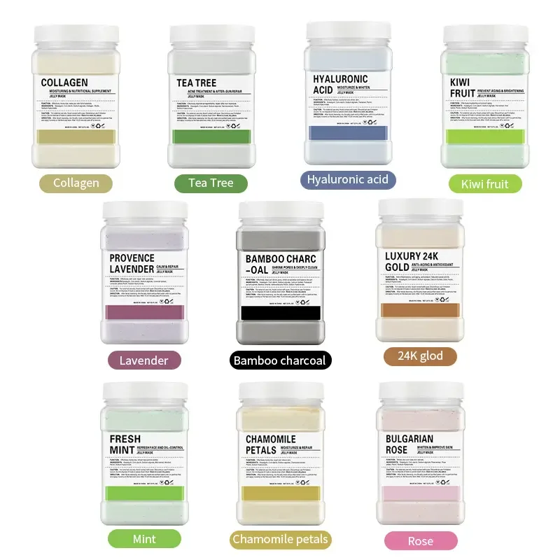 Beauty DIY Face Jelly Masks Korean Cosmetics Skincare Collagen Hydro Jelly Powder Vegan Facial Mask SPA Peel Off Rose Mask