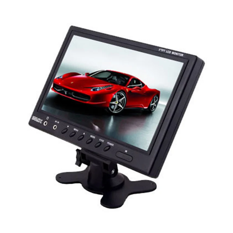 9010 9inch car monitor Quad Monitoring Screen 16:9 Split Screen Lcd Desktop display with Bracket