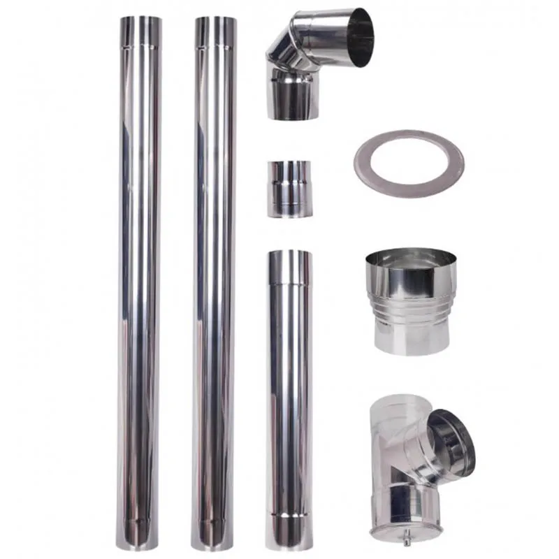 304 Stainless Steel Chimney Flue System Kit For Fireplace Chimney
