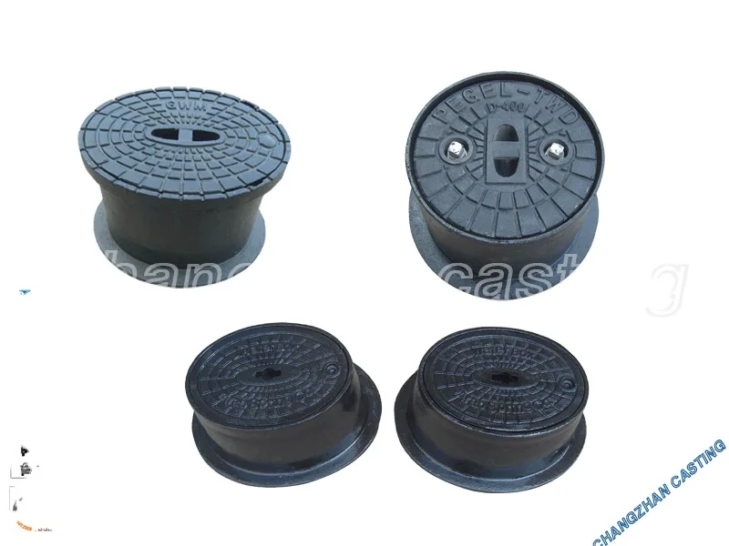 Ductile iron B125 D400 dia600mm sewerage manhole cover septic tank manhole cover