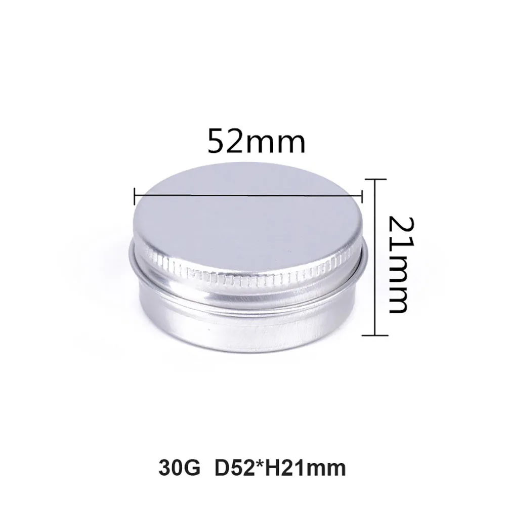 30g 52*21mm with lid luxury airless packaging mini matte black stash storage bath salt cosmetic seasoning food cream jar