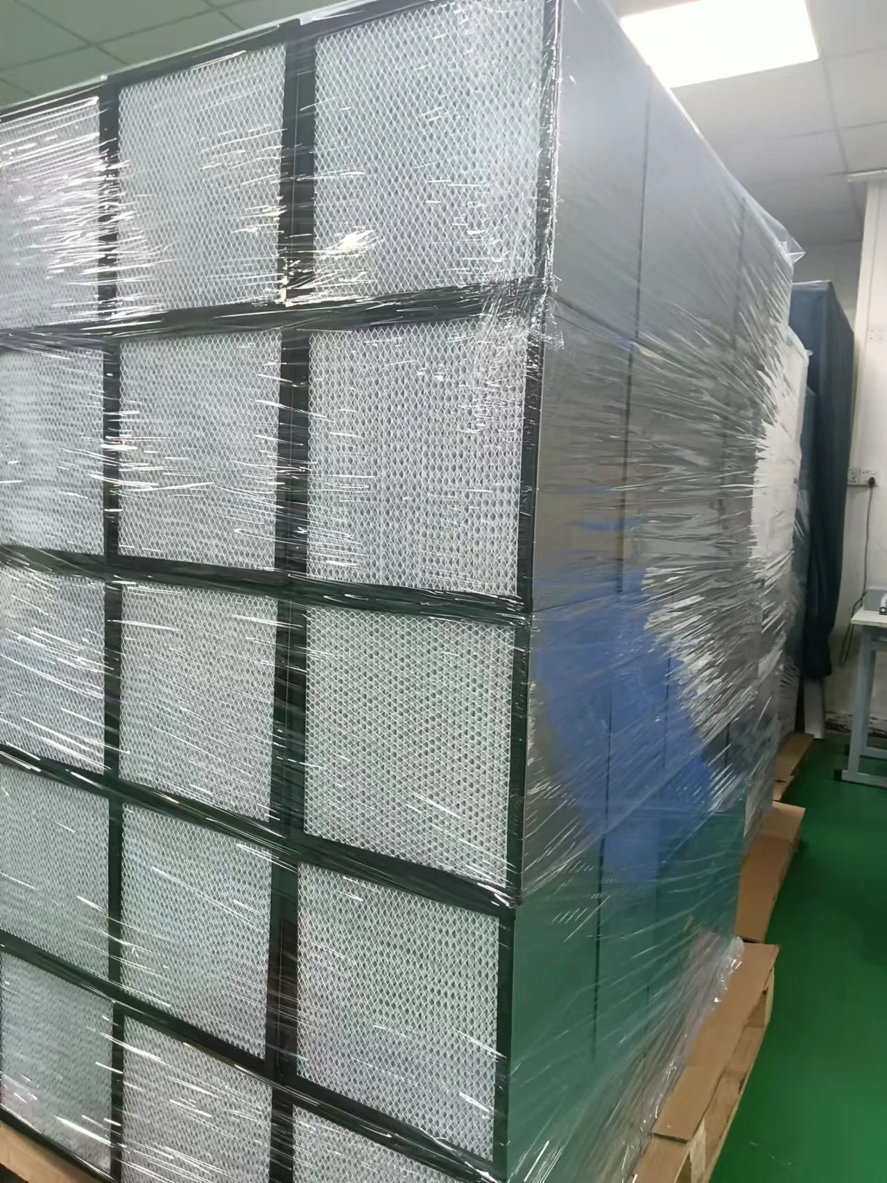 Hepa filter mini pleats Fiberglass Galvanized Steel Frame H13  H14 Air Ventilation