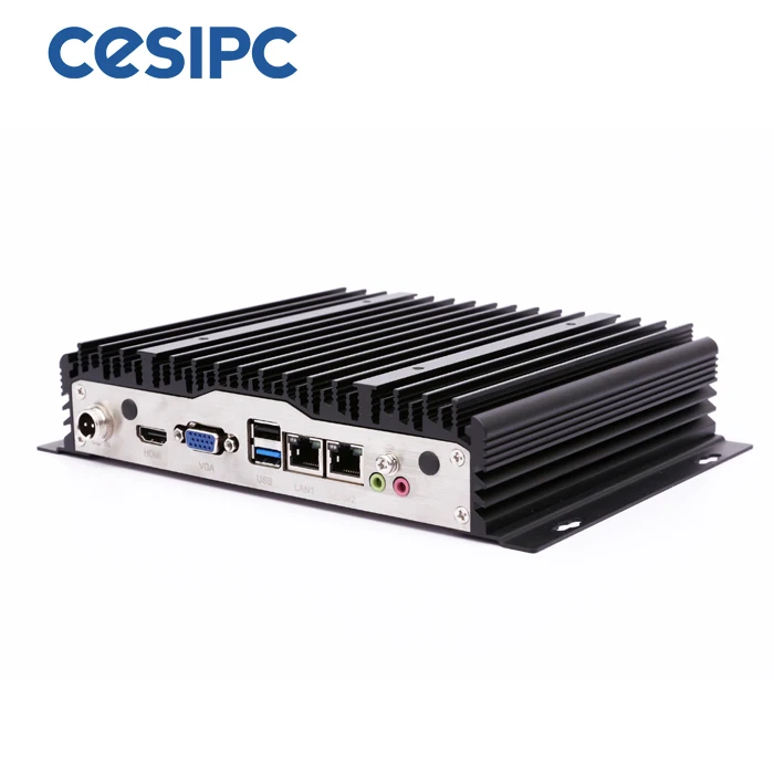 Latest Industrial J1900 2 Ethernet 12v Micro PC Fanless Mini PC Desktop Computer