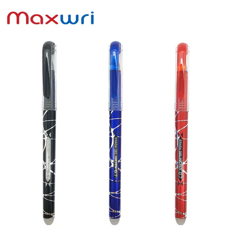 Maxwri High Quality Plastic Temperature Disappear Ink Refillable Promotion Erasable Gel Pen For Office School