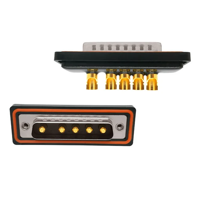 Military Quality Waterproof VGA 5W5 Male Solder Type High Power Connector