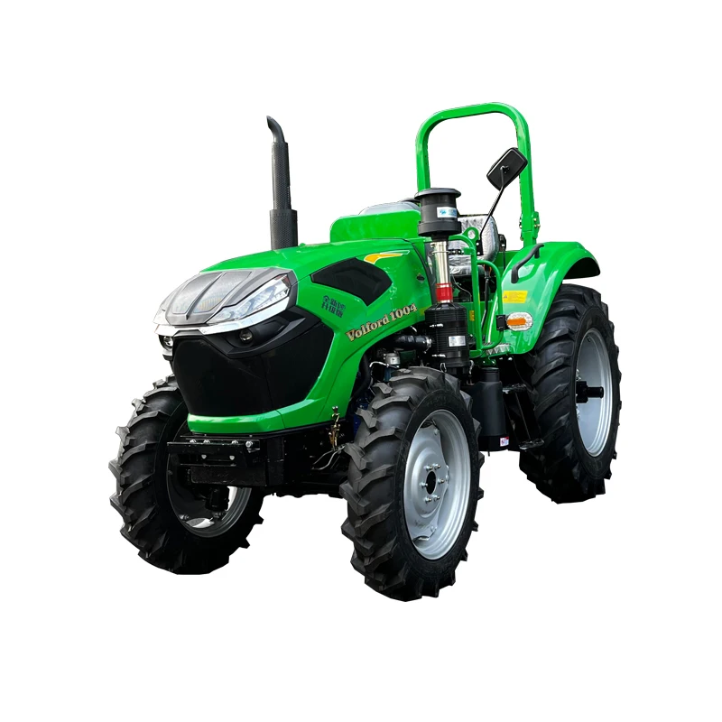 4wd tractor 100hp Weichai Lovol diesel engine for sale with air conditioner cabin
