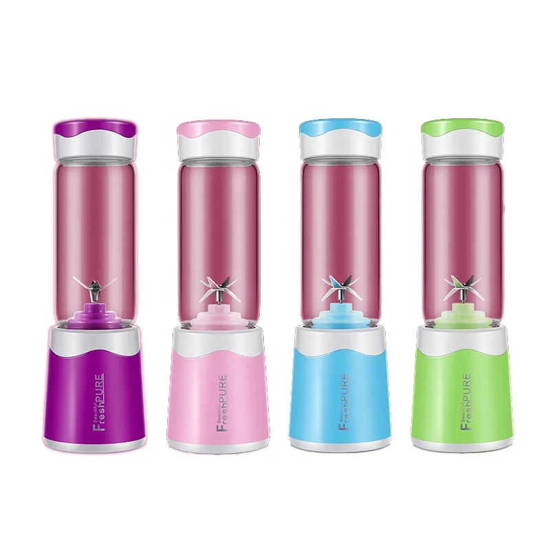 Kaiteng portable usb commercial automatic 380ml electric blender juicer for kitchen