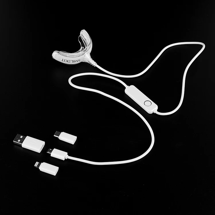 smilekit Teeth Whitening Light iPhone Smartphone & USB 16 LED Phone teeth whitener mini light