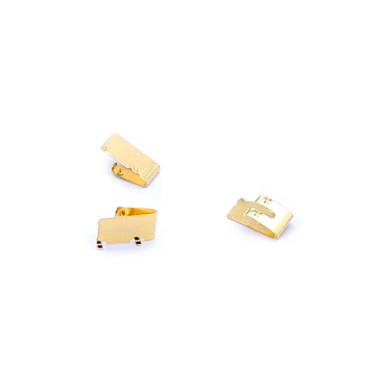 sheet metal stamping stainless steel nickel plated SMD EMI battery spring