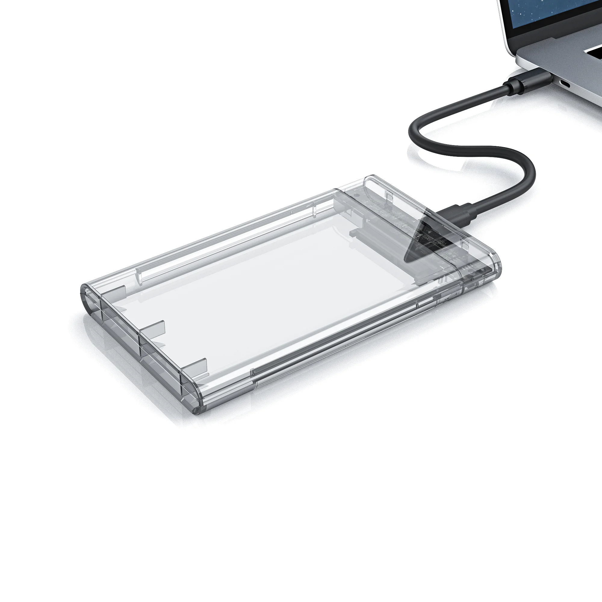  USB Type C полностью прозрачный корпус для жесткого диска 2 5 дюйма