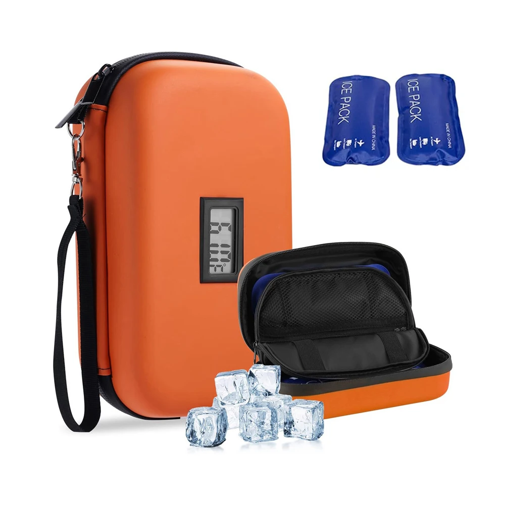 Portable and Reusable Diabetic Insulin Cooler Bag with Custom Logo Insulated Travel Case for Insulin Supplies Printed Pattern