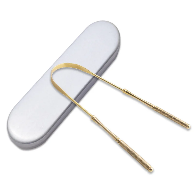 New arrival U shape copper tongue cleaner formula tender tongue cleaner copper