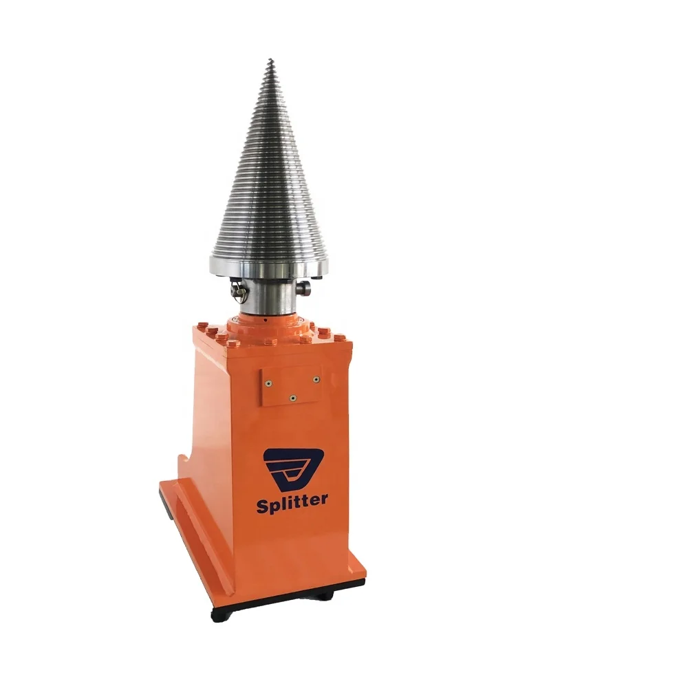 KINGER excavator log splitter cone screw type wood log splitter