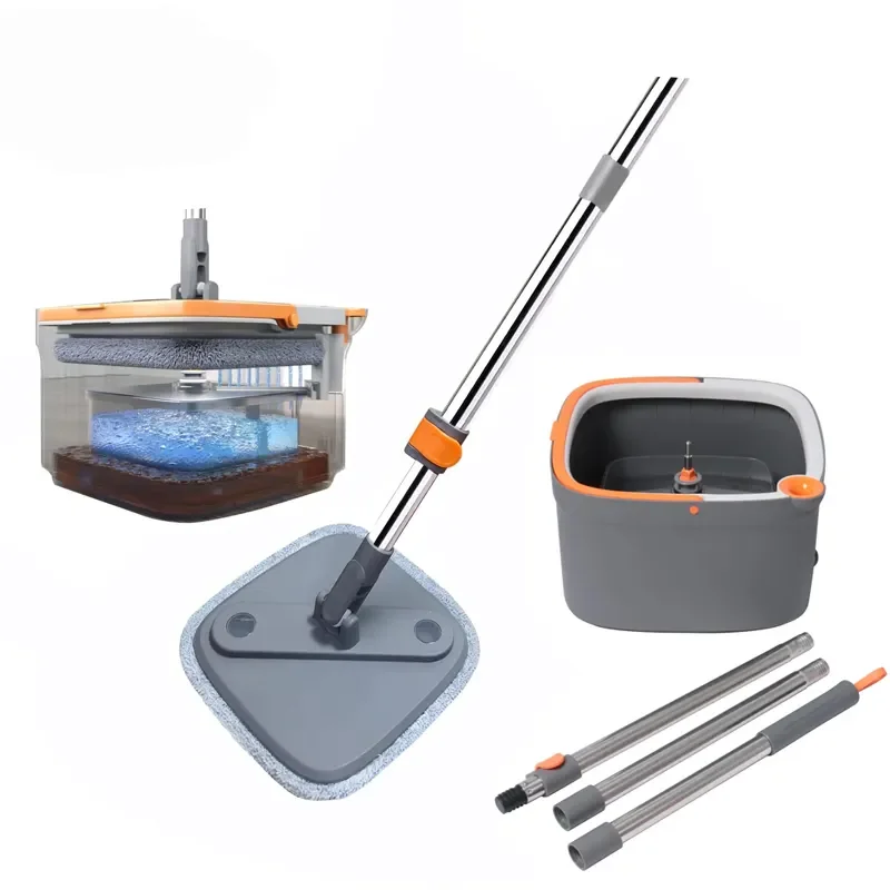 Wholesale high-quality mop and floor cleaning mop with bucket equipped with dirty and clean water separation bucket