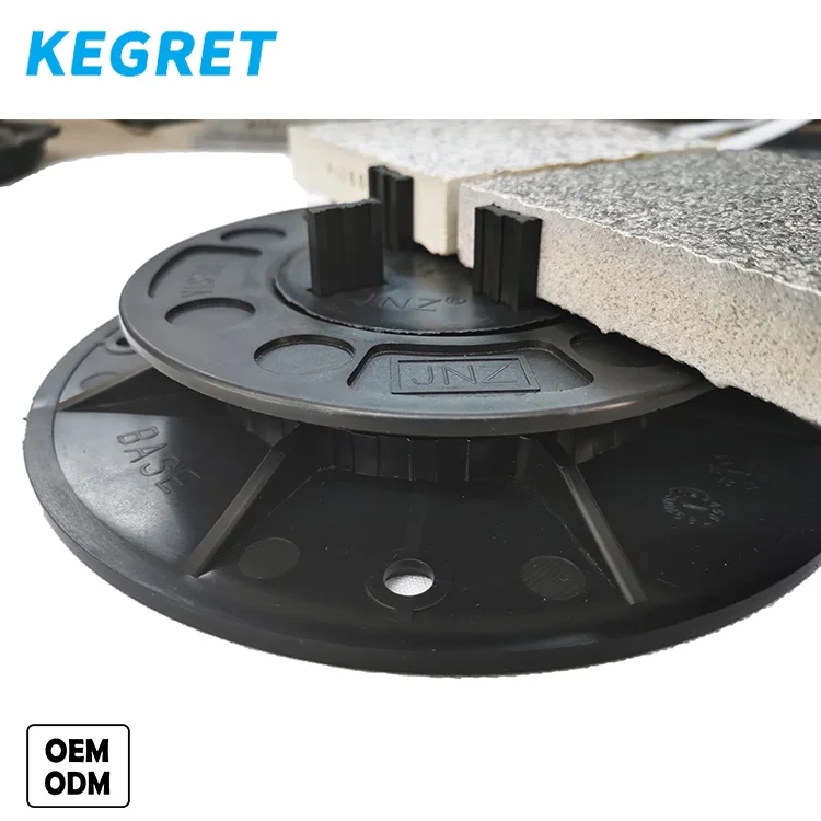 KEGRET OEM factory price products mini adjustable height for outdoor floor raised base plastic floor pedestal supports