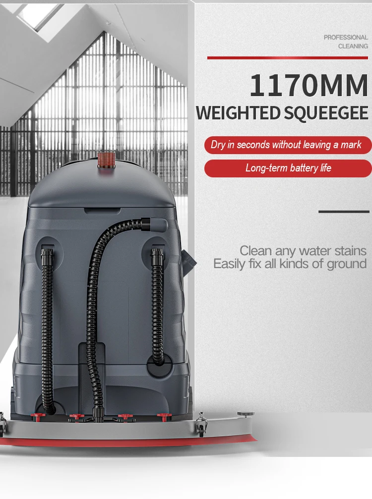 Yangzi X9 Equip Auto Scrubber Cleaning Equipment Compact Dual-brush Floor Scrubber