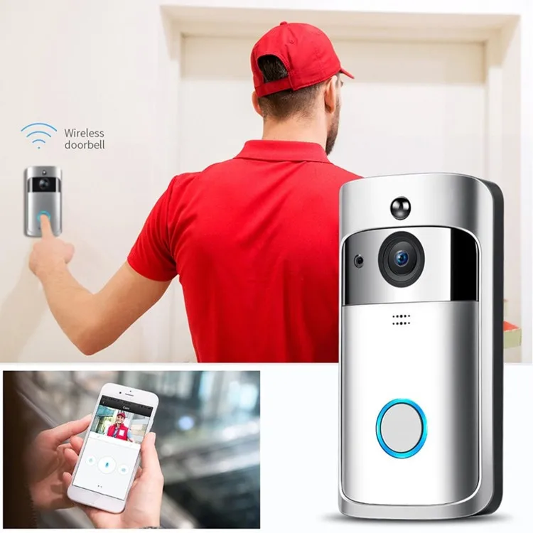  1080P UBOX беспроводной Chime Интерком смарт-кольцо видео WiFi дверной Звонок