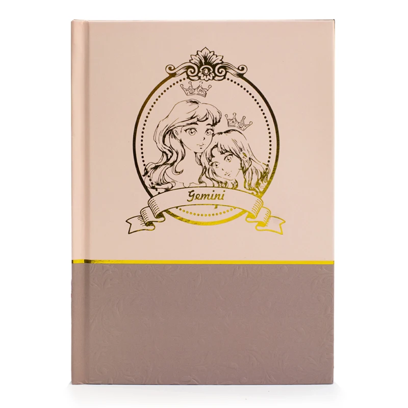 
2020 school Holi Girl Feo Notebook/hardcover/ elastic/ribbon band Orange constellation of gemini 