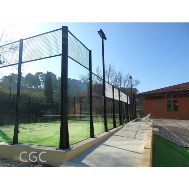 Professional Manufacturers12Mm Thickness Tempered Glass Rubber Padel Tennis Court