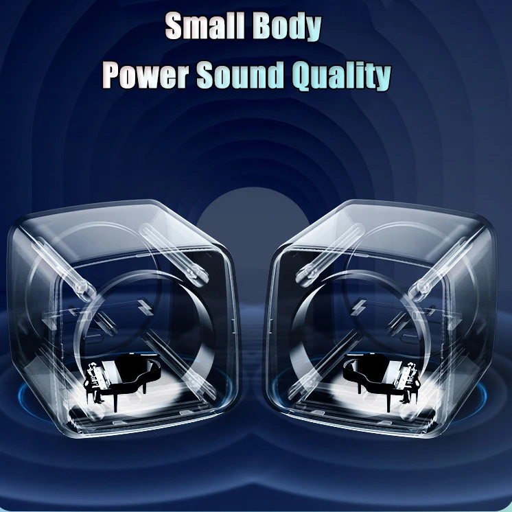 New Quality RGB color  light 2.1 USB wired subwoofer bass pc speakers for computer