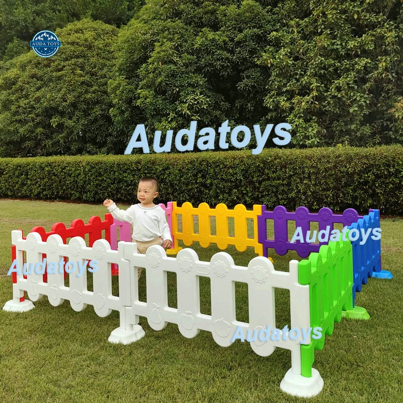 White Indoor Playground Plastic Backyard Playpen Soft Play Fence For Kids