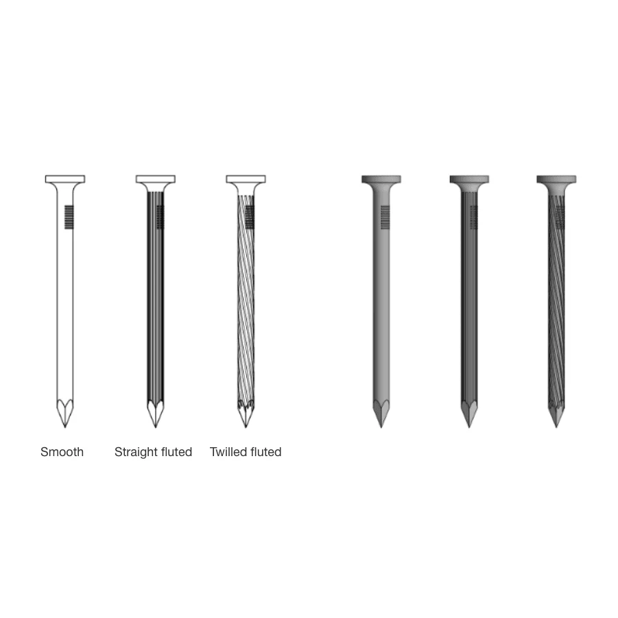 China Importer Taiwan Strong 6.4mm*2.2mm 2 3 4 Inch 18mm Smooth Steel Galvanized Iron Concrete Nail For India