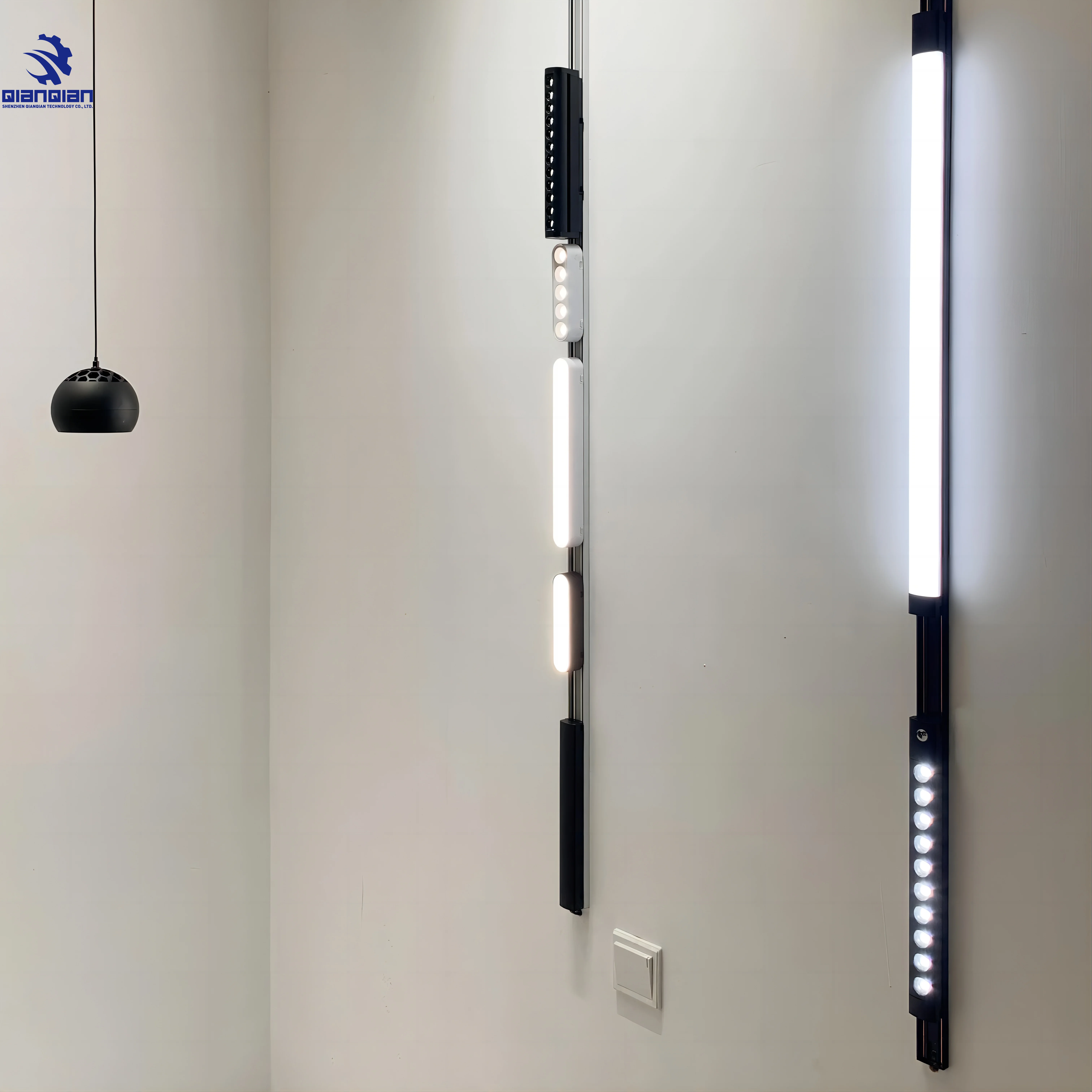 10mm Slim Magnetic Track Light System Rail Spotlight Surface Mounted Track Lighting Led Ceiling Lights Linear Magnet Lamp