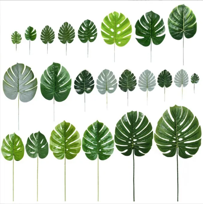 Latex Balloon Garland Arch Kit Simulation Leaves Tropical Theme Birthday Party Decoration Simulation Turtle Leaf