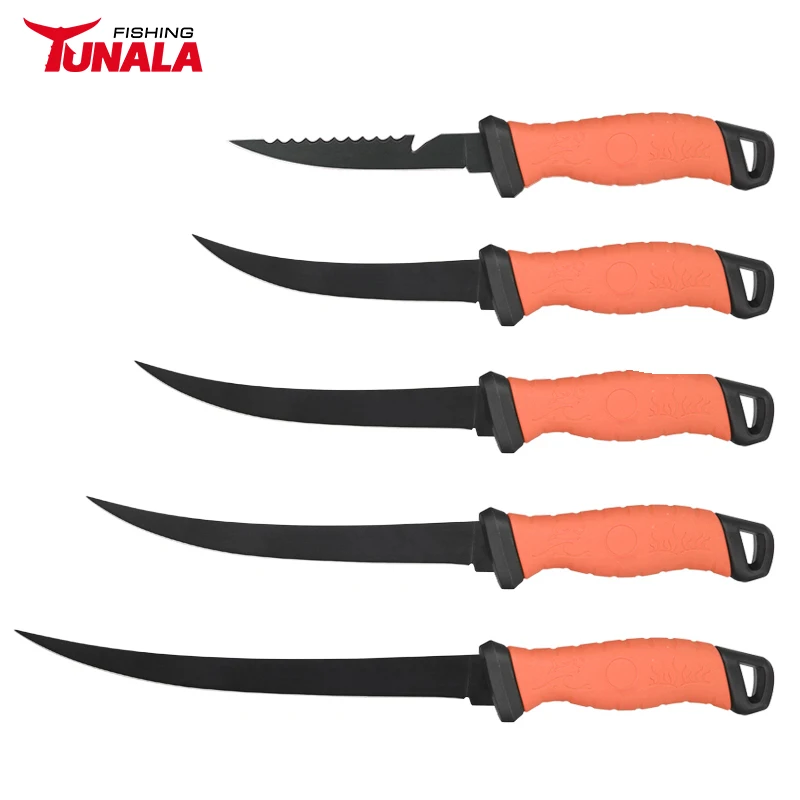 Ready to ship Cheaper  Multi-function Stainless Steel Fishing fillet Knife Set PP Handle Fish Filleting Knife for cutting fish