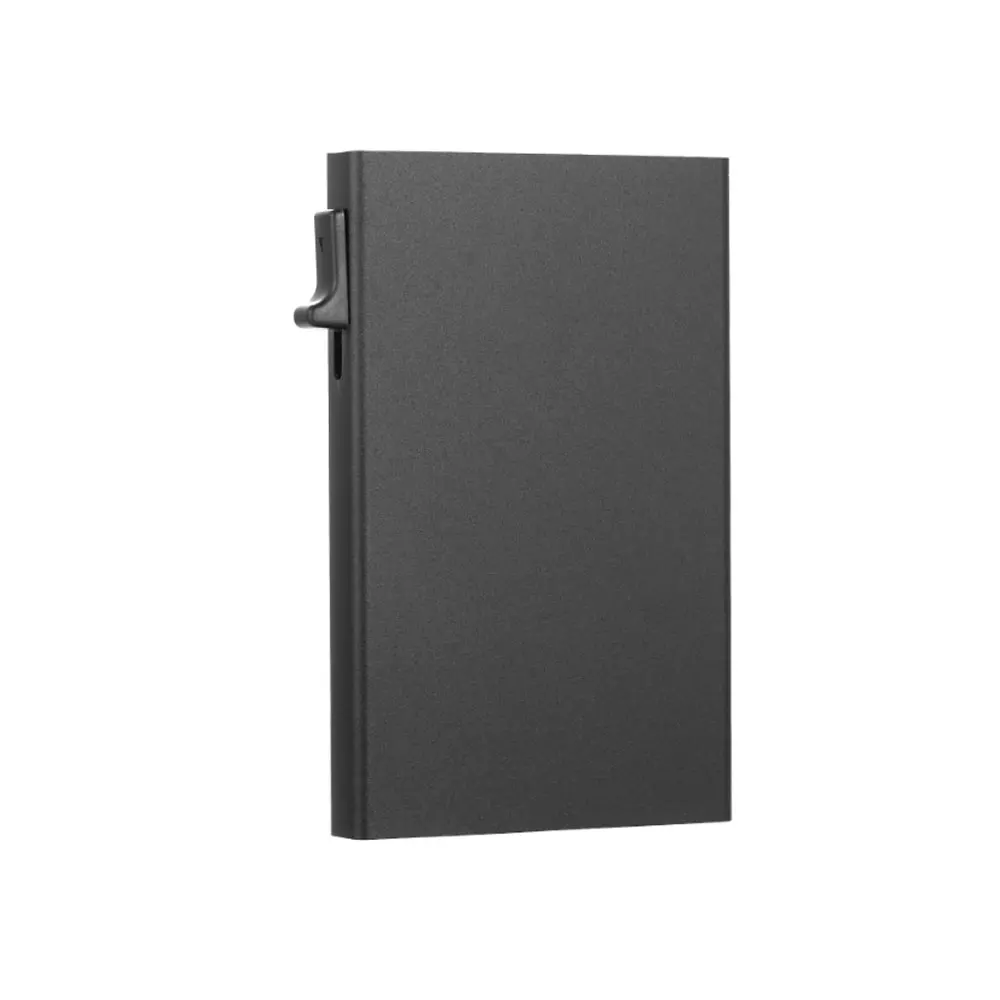 Slim Minimalist Wallet for Men RFID Blocking Pop up Wallet Business Credit Card Holder with Metal Card Aluminum Case