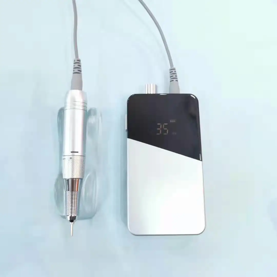 2021 High Quality 35000RPM Brushless Nail File Machine Portable Cordless Rechargeable Nail Drill