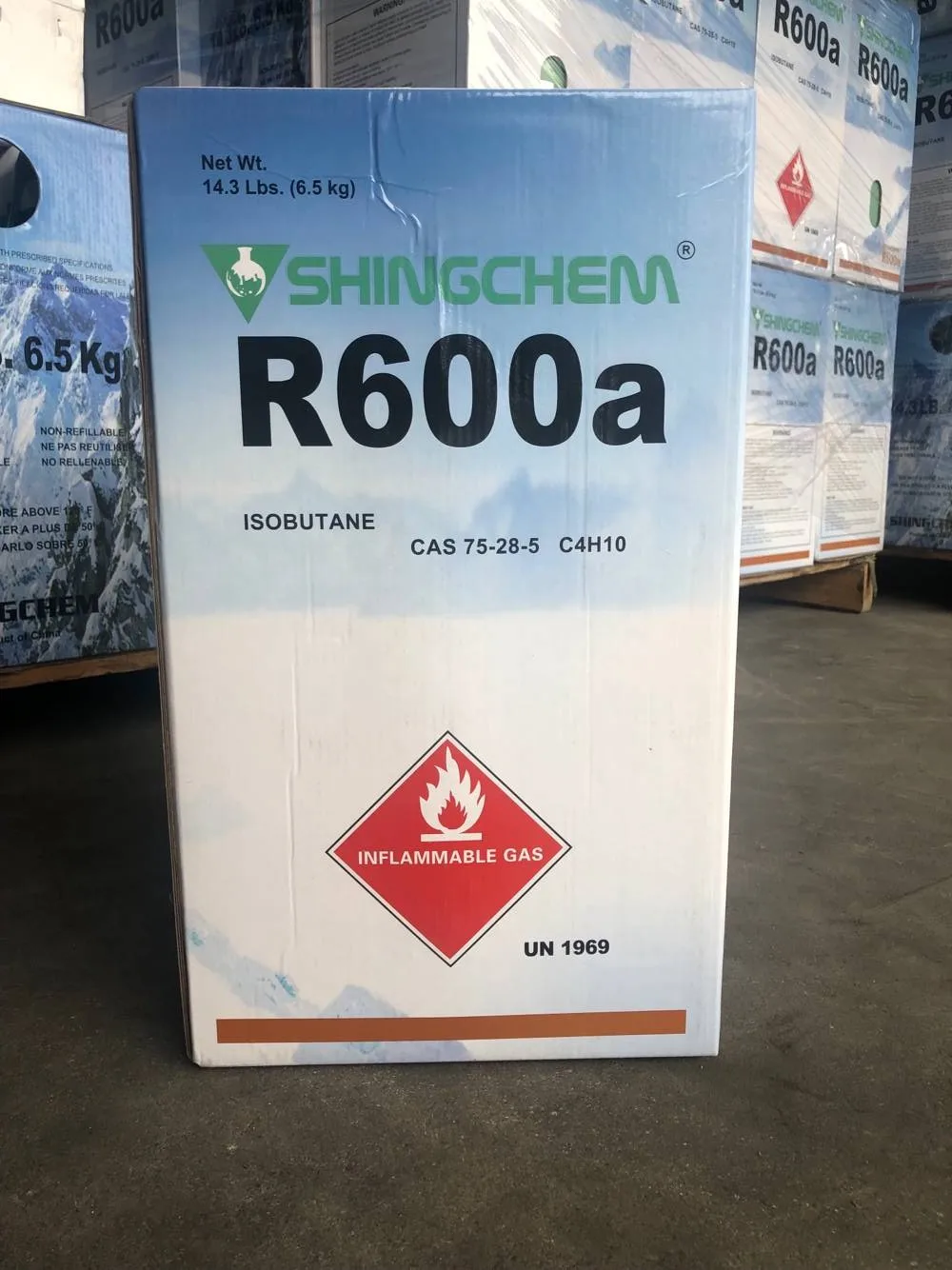 Manufacturer Refrigerant gas r600a high quality  Refrigerant steel cylinder R600a Refrigerant  gas tube cheap price