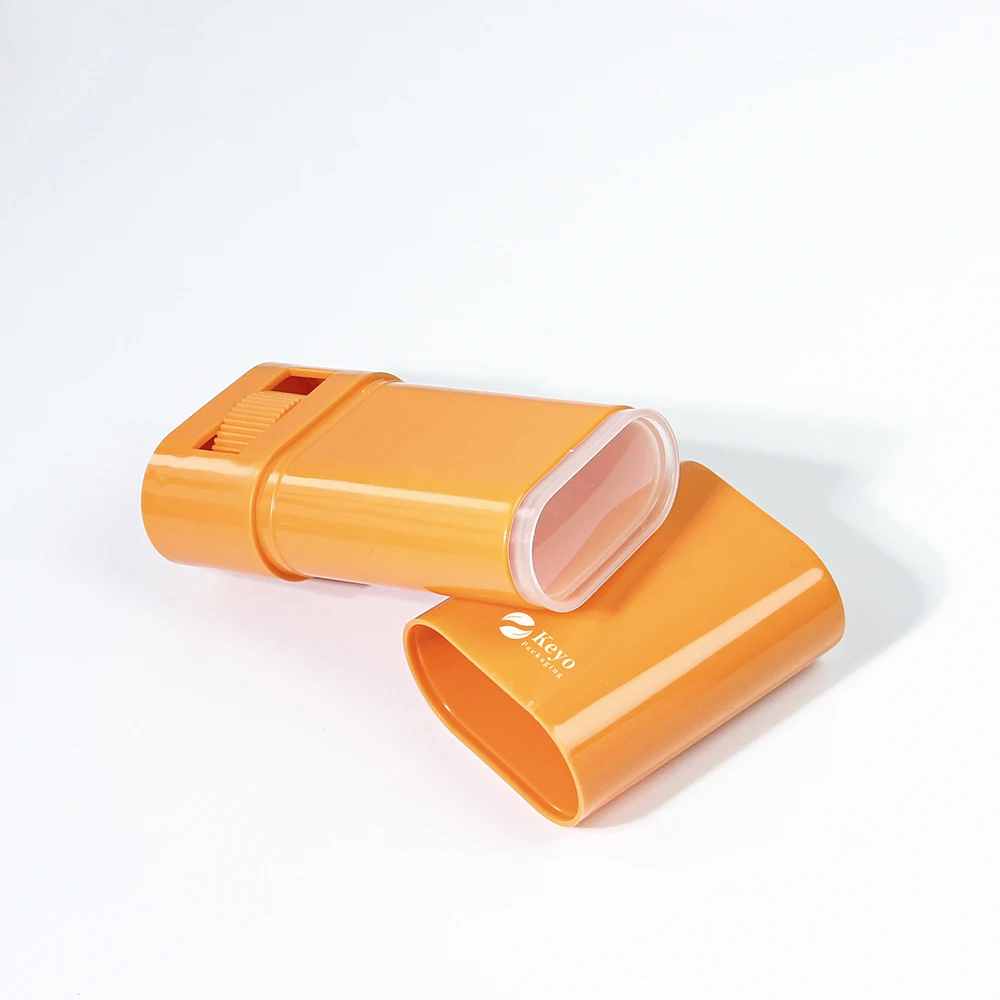 75ml 50ml oval deodorant container twist empty round PP stick deodorant container colorful deodorant container