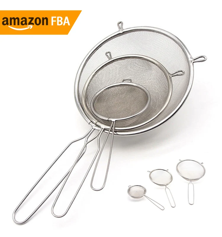Kitchen Gadget 2024 Fine Mesh Strainer,Steel Colander