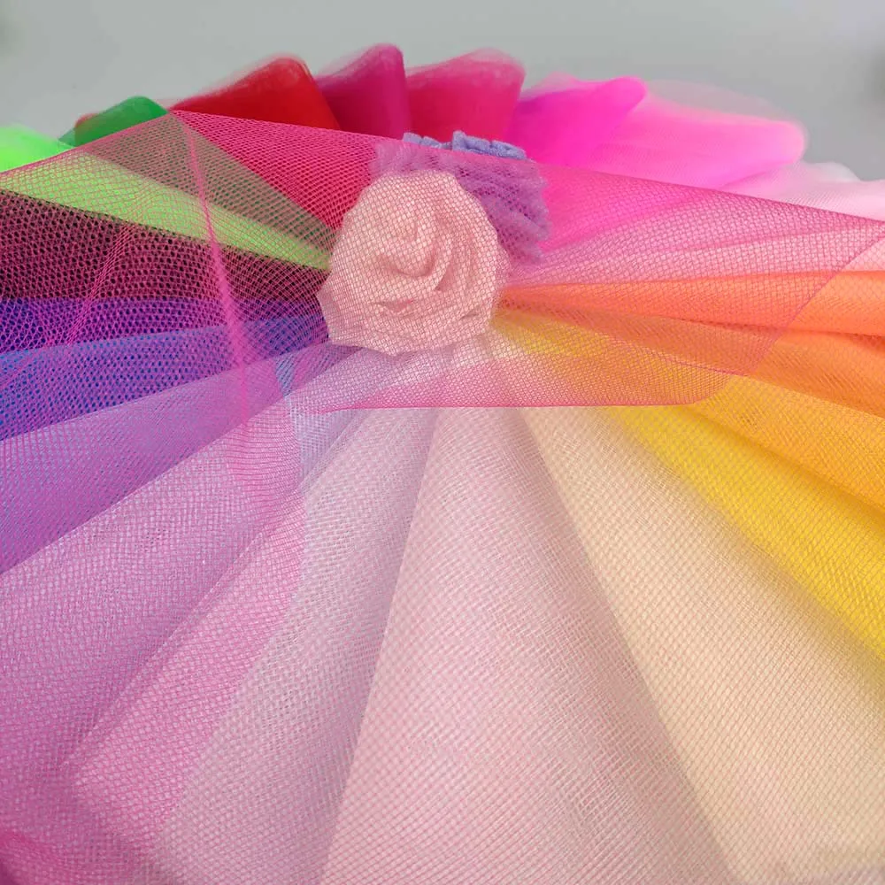 New product two-line tulle polyester mesh fabric