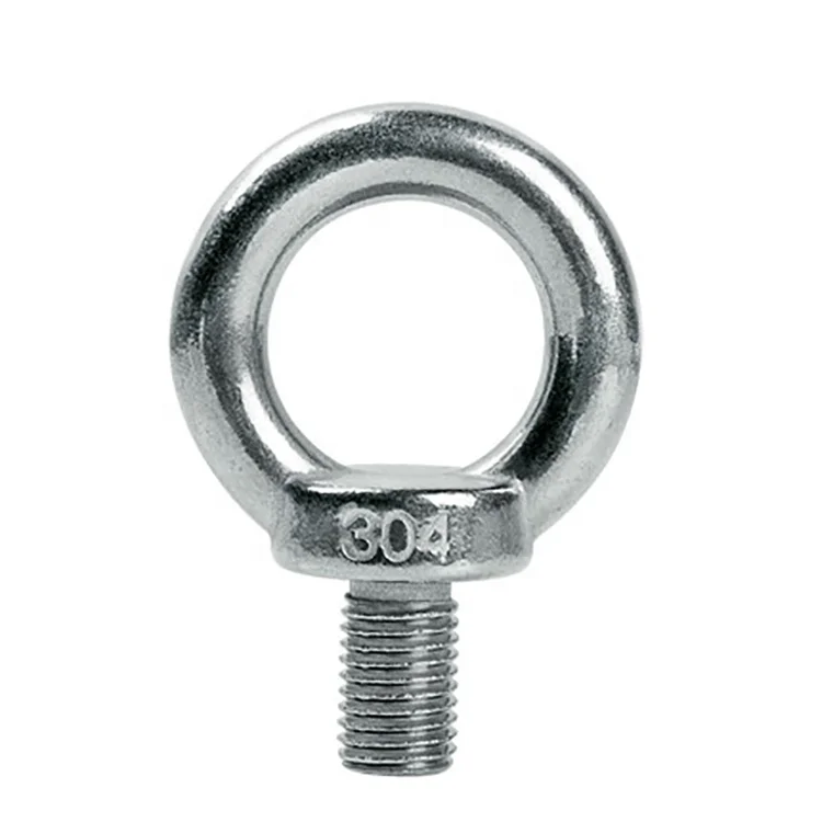 OEM M8-100 stainless steel din580 lifting eye bolt for heavy industry