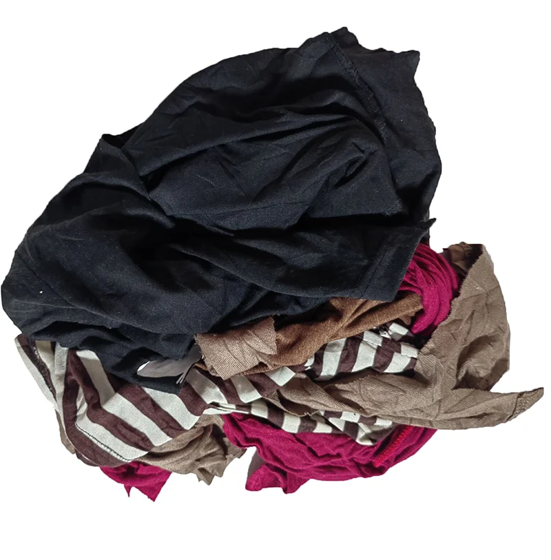 Dark Color Industrial Cotton Rag Colour Mixed Cotton Waste Rags Cloth