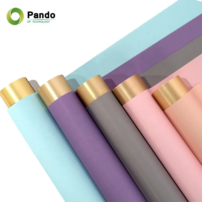 20 sheets wrapping paper flowers solid color waterproof bouquet flower wrapping paper