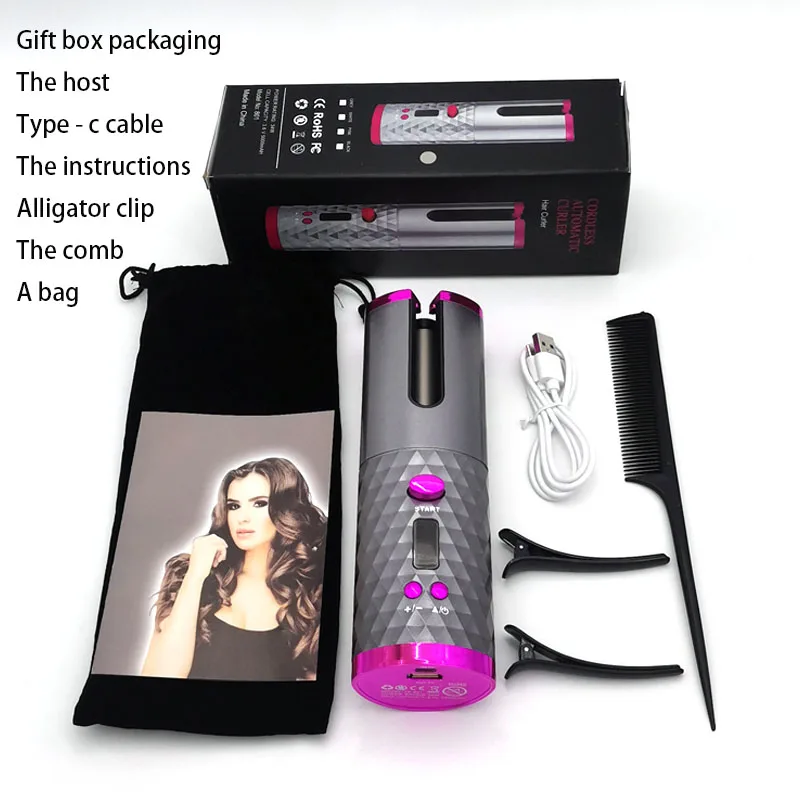 Automatic Hair curler with display screen can automatically control temperature without damaging hair