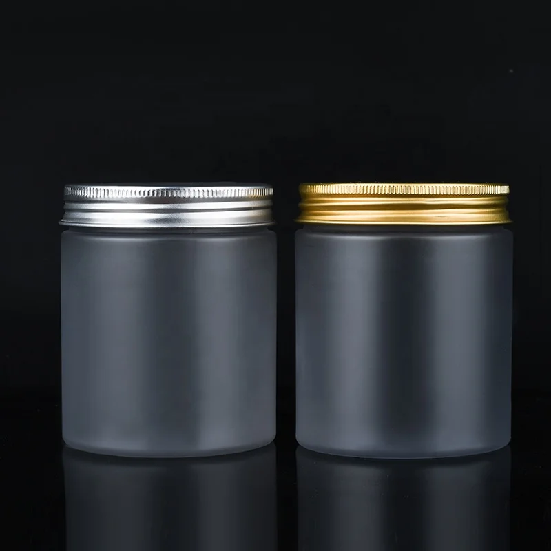 Cosmetic Turmeric Cream makeup cleansing balm container 250ml 300ml 8oz Body Lip Scrub Frosted Clear PET plastic Jar